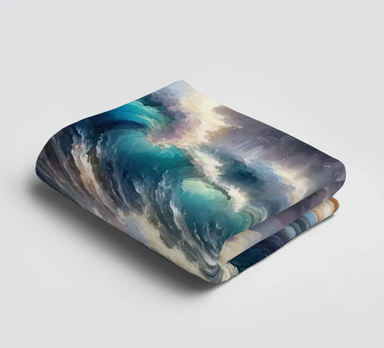 L'abbraccio dell'oceano asciugamano da bagno da Chromatic Fusion Studio