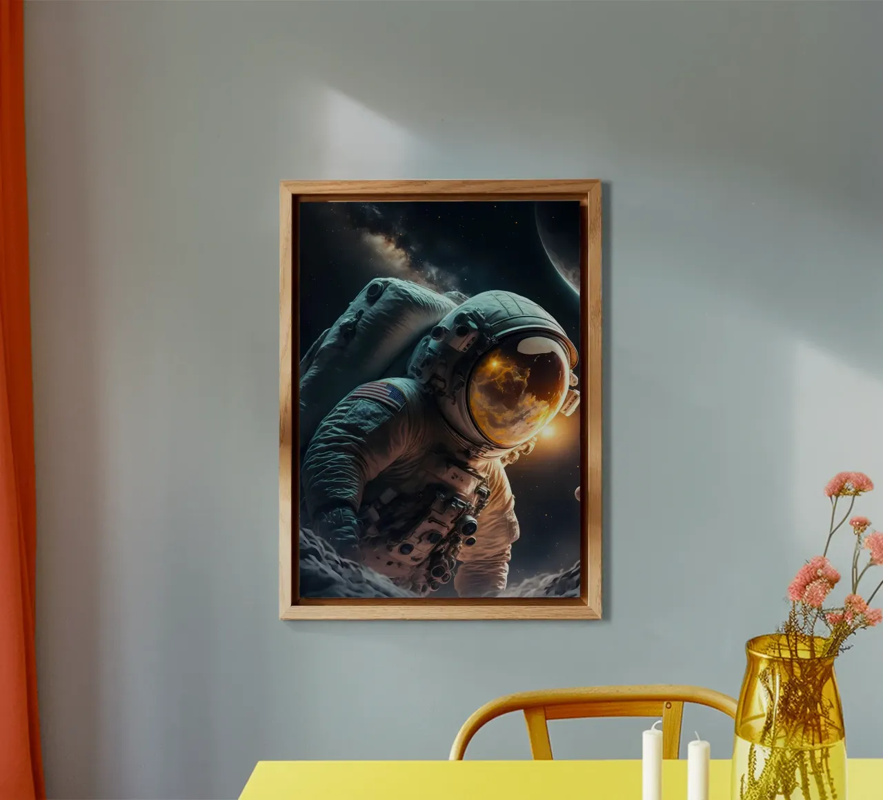 Astronaut in Space forex plate by Mikesell