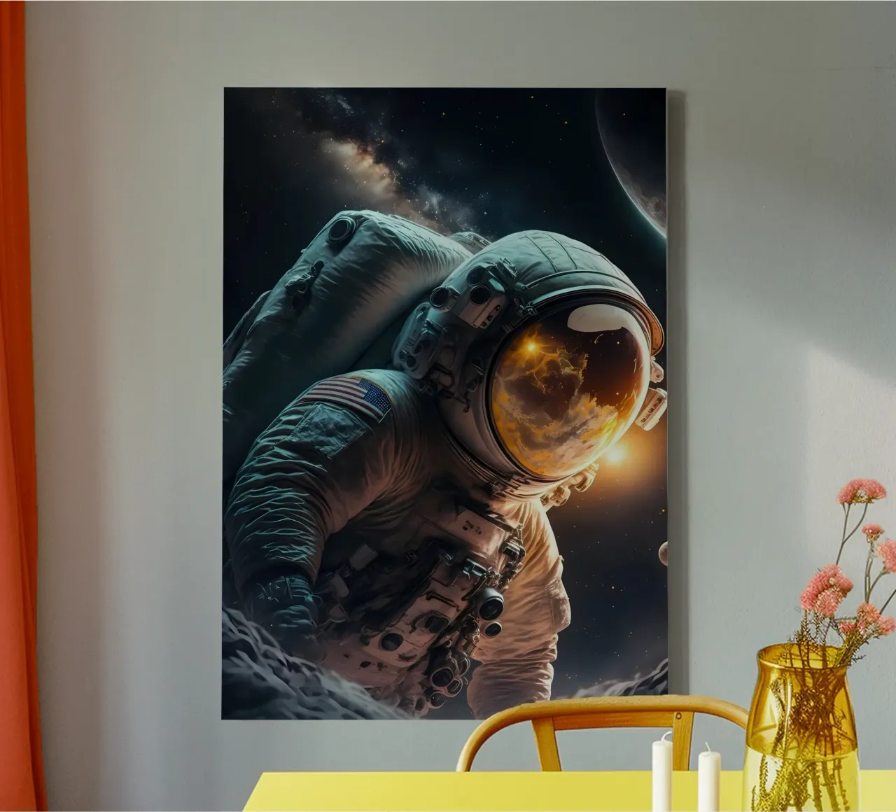 Astronaut in Space canvas by Mikesell
