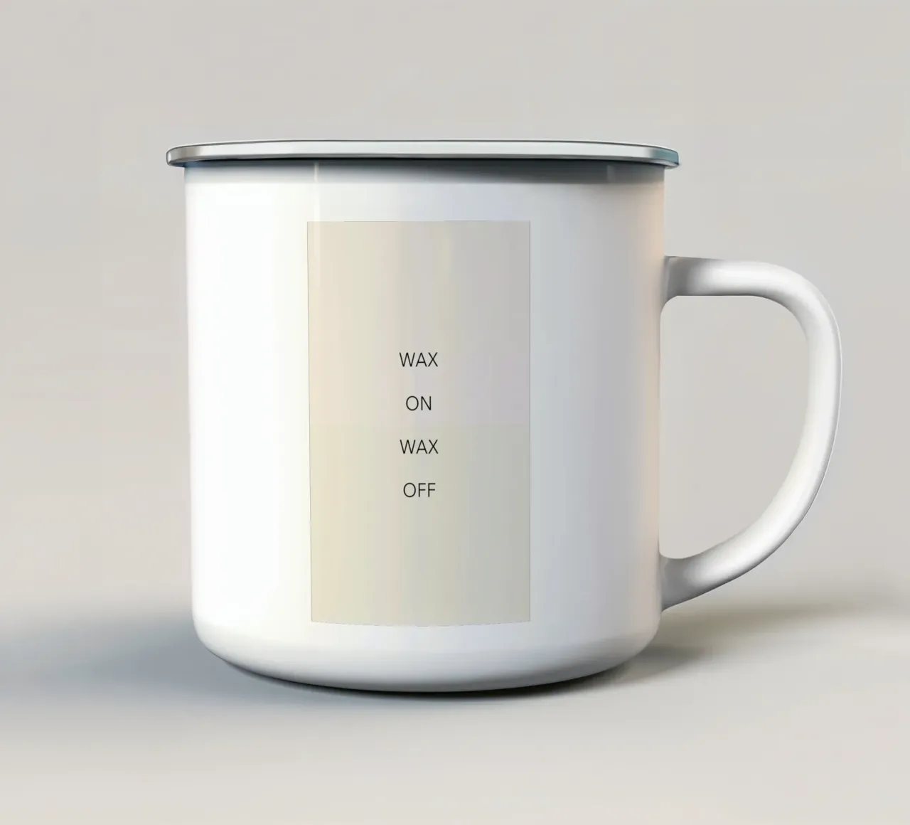 Wax on 02 tazza in smalto da Studio One