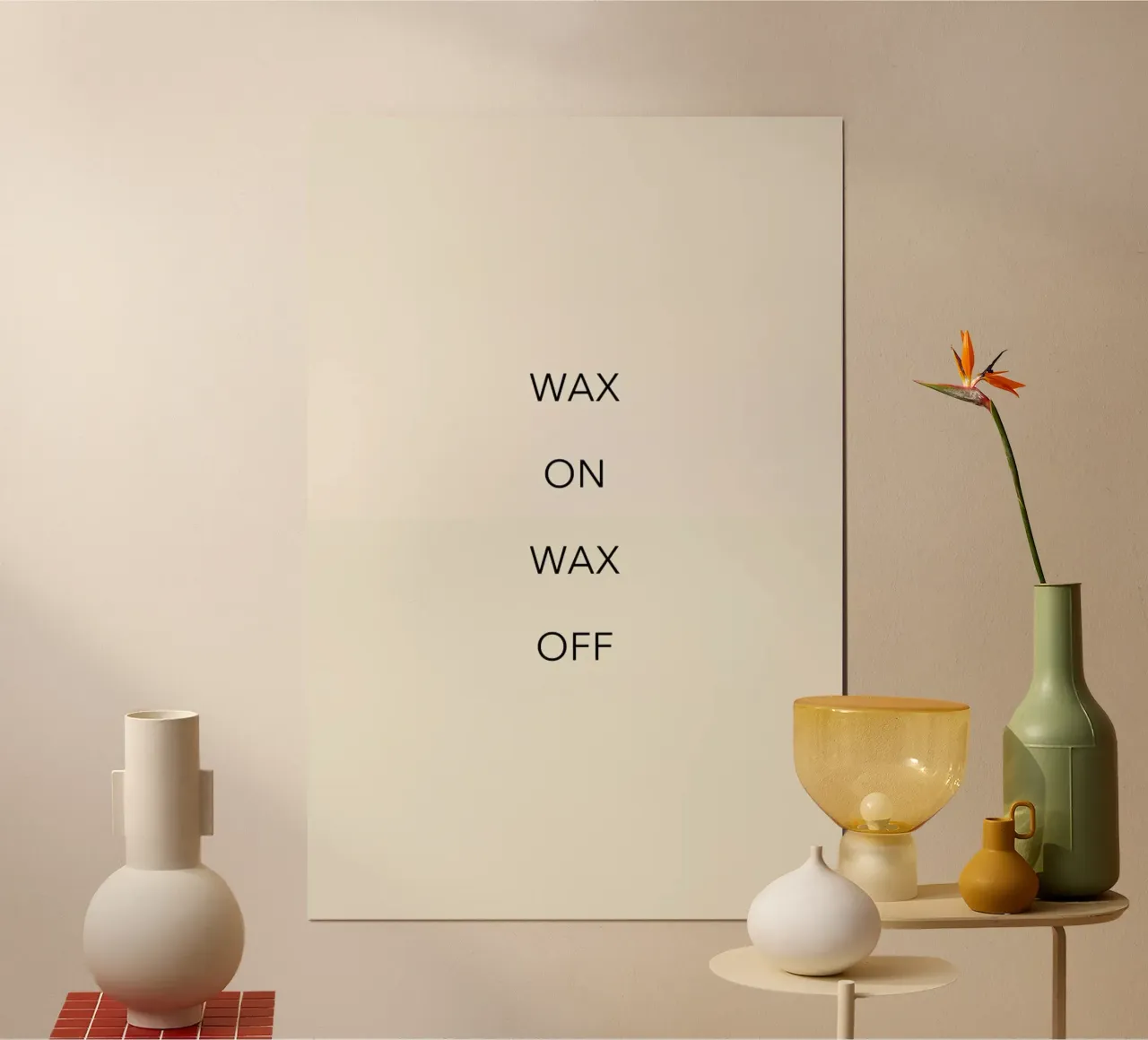 Wax on 02 carta hahnemühle da Studio One