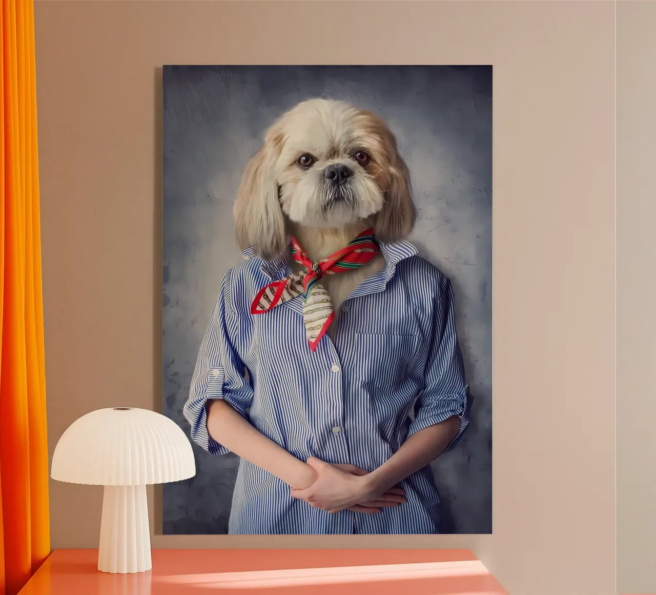 Cane vestito plexiglass da Delaplane