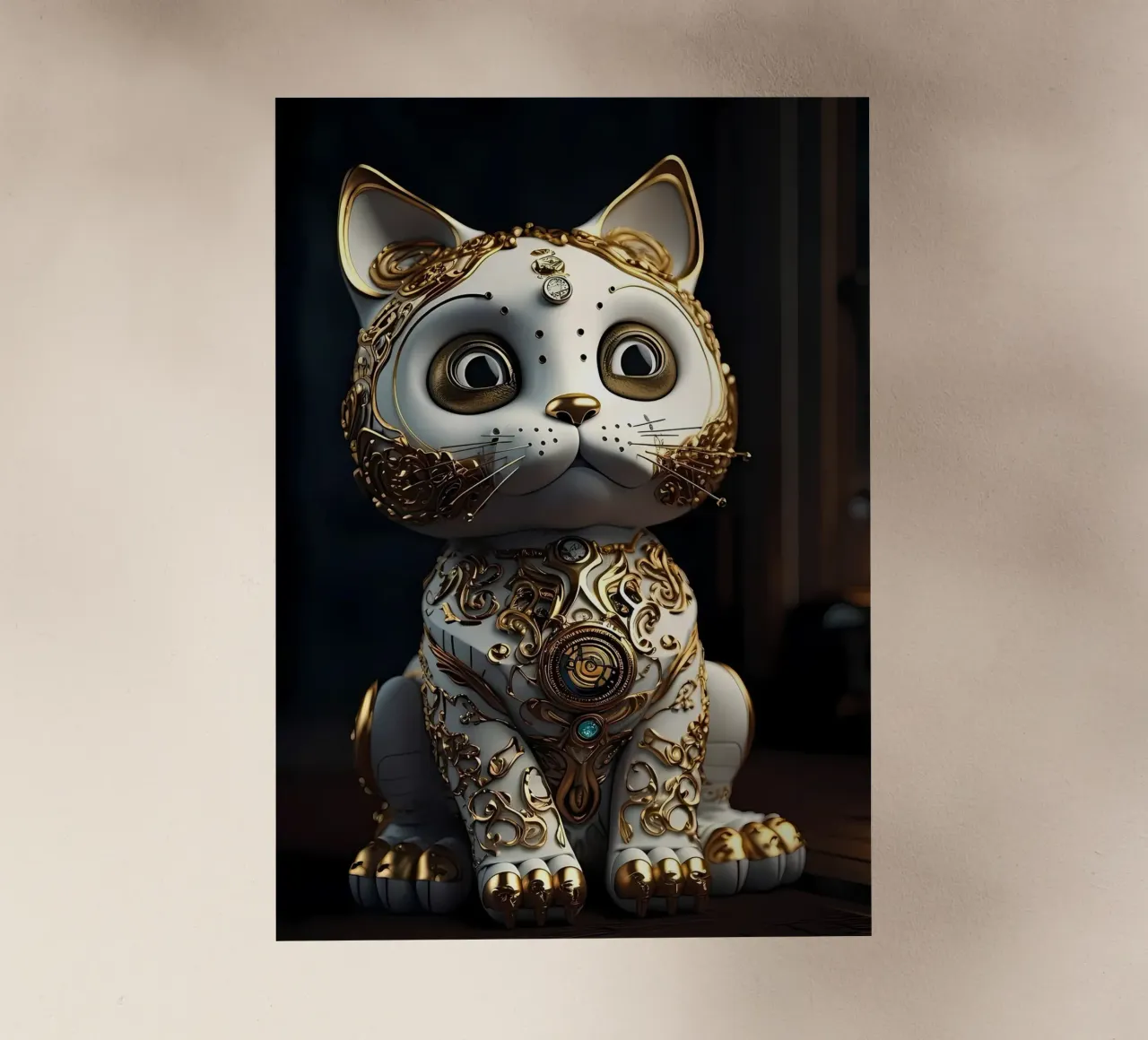 Gatto fortunato Japan Art pellicola backlit da Mikesell