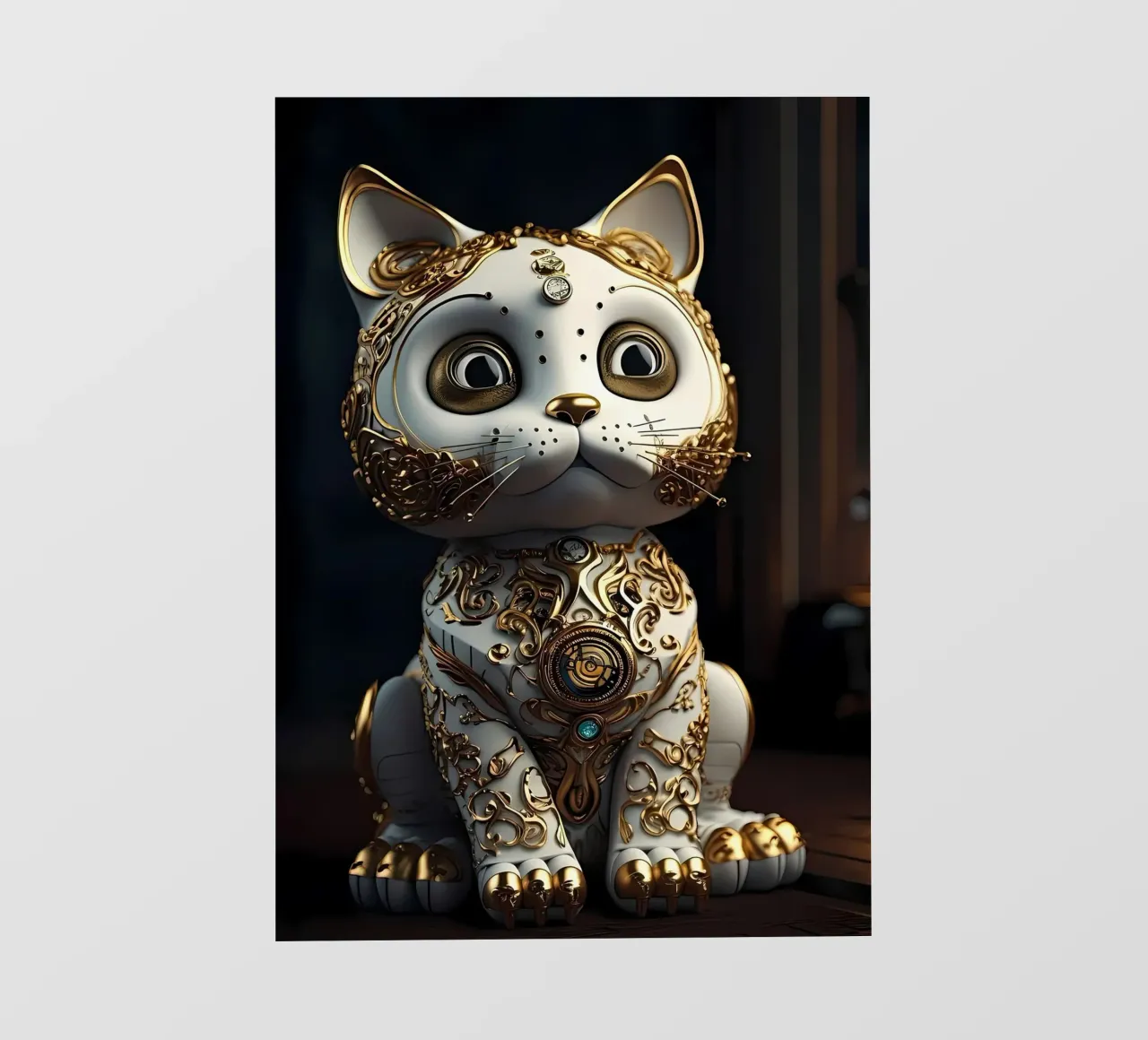 Gatto fortunato Japan Art pellicola backlit da Mikesell