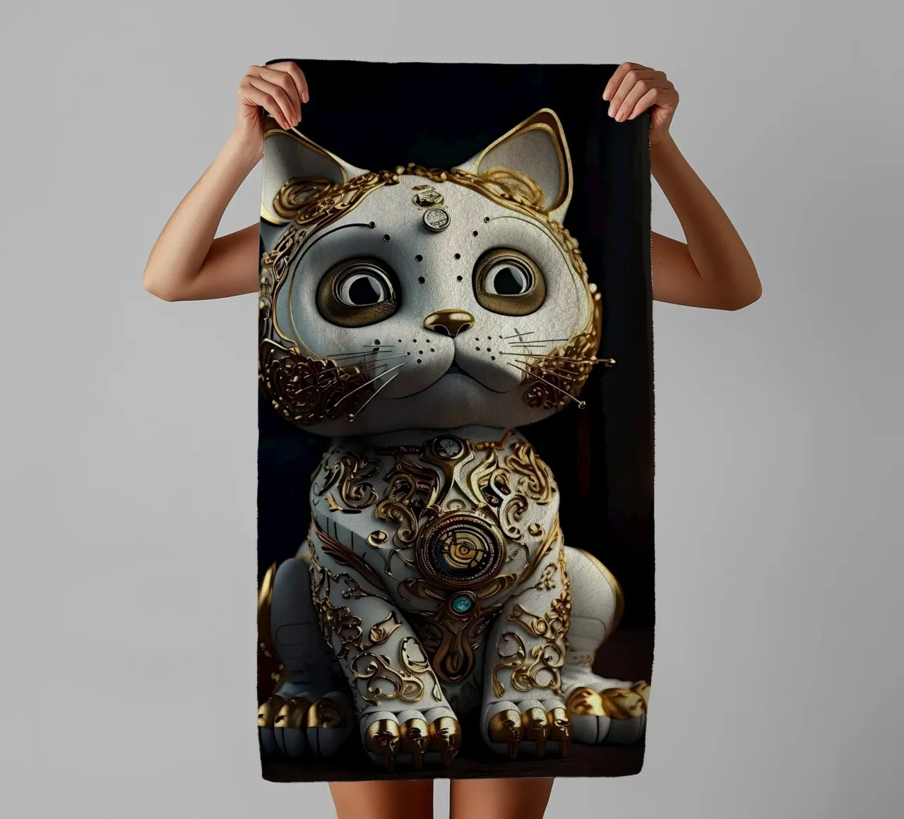 Gatto fortunato Japan Art asciugamano da bagno da Mikesell