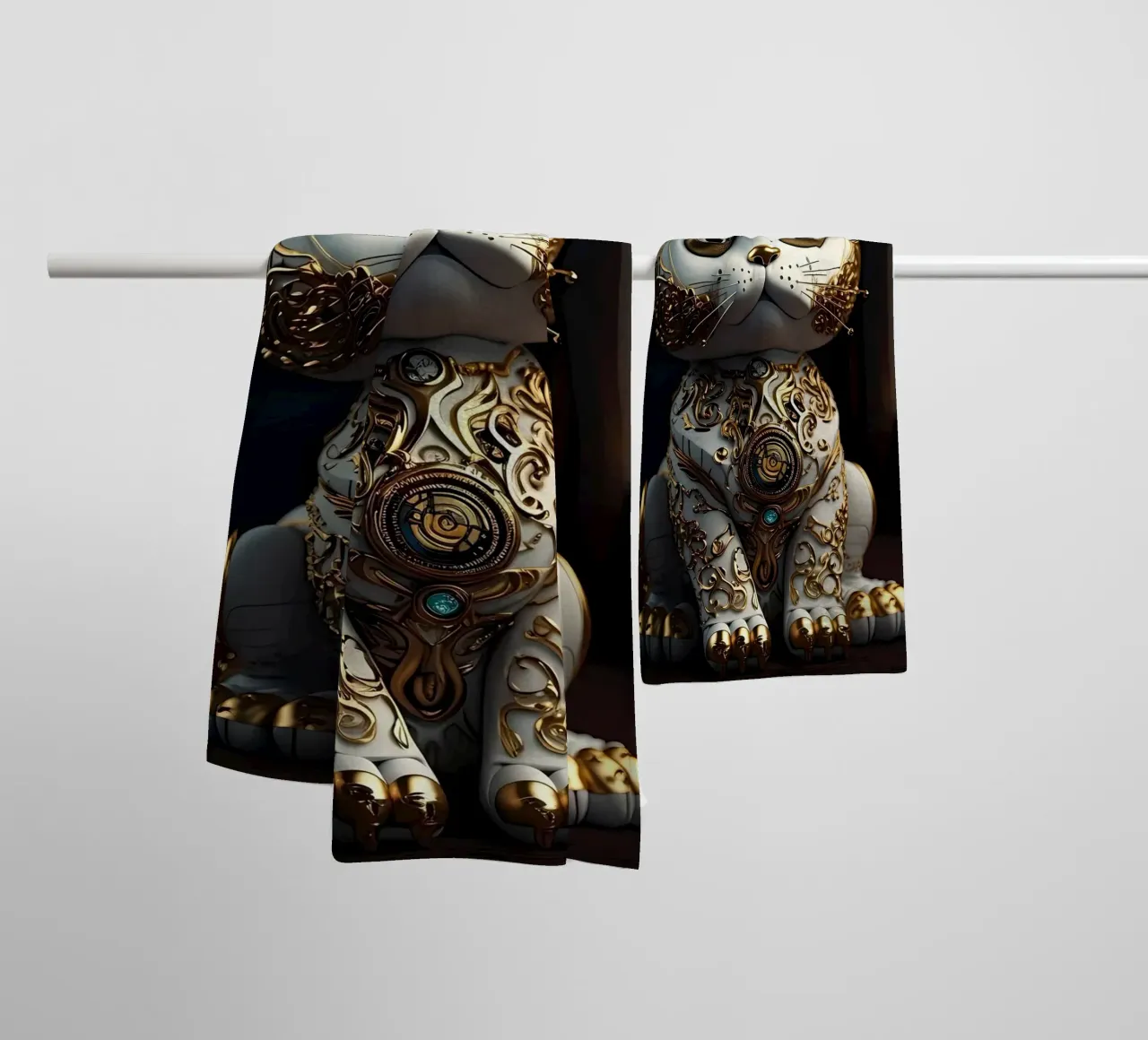 Gatto fortunato Japan Art asciugamano da bagno da Mikesell
