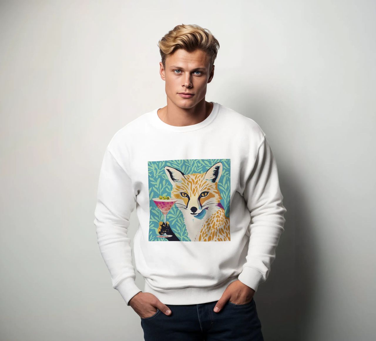 Zorro caprichoso de los 60 con un Martini sudadera de Modern Muse