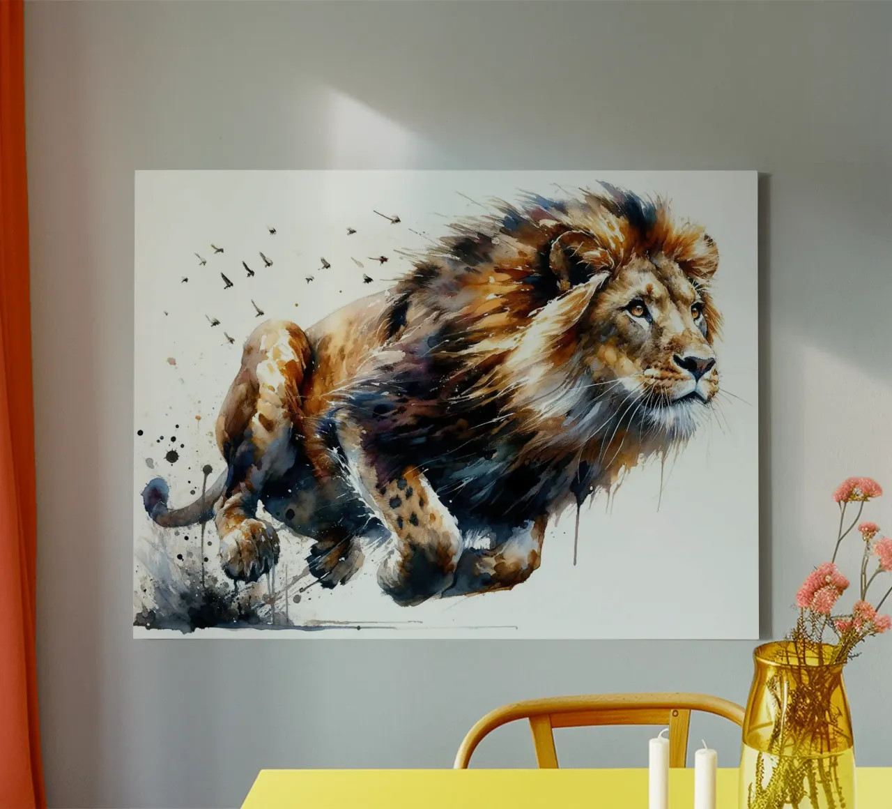 Impending Leap Captured canvas with Floater frame by Chromatic Fusion Studio