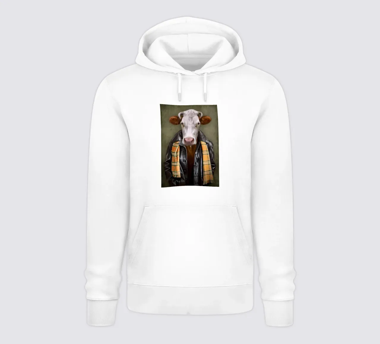 Mucca vestita felpa con cappuccio da Delaplane