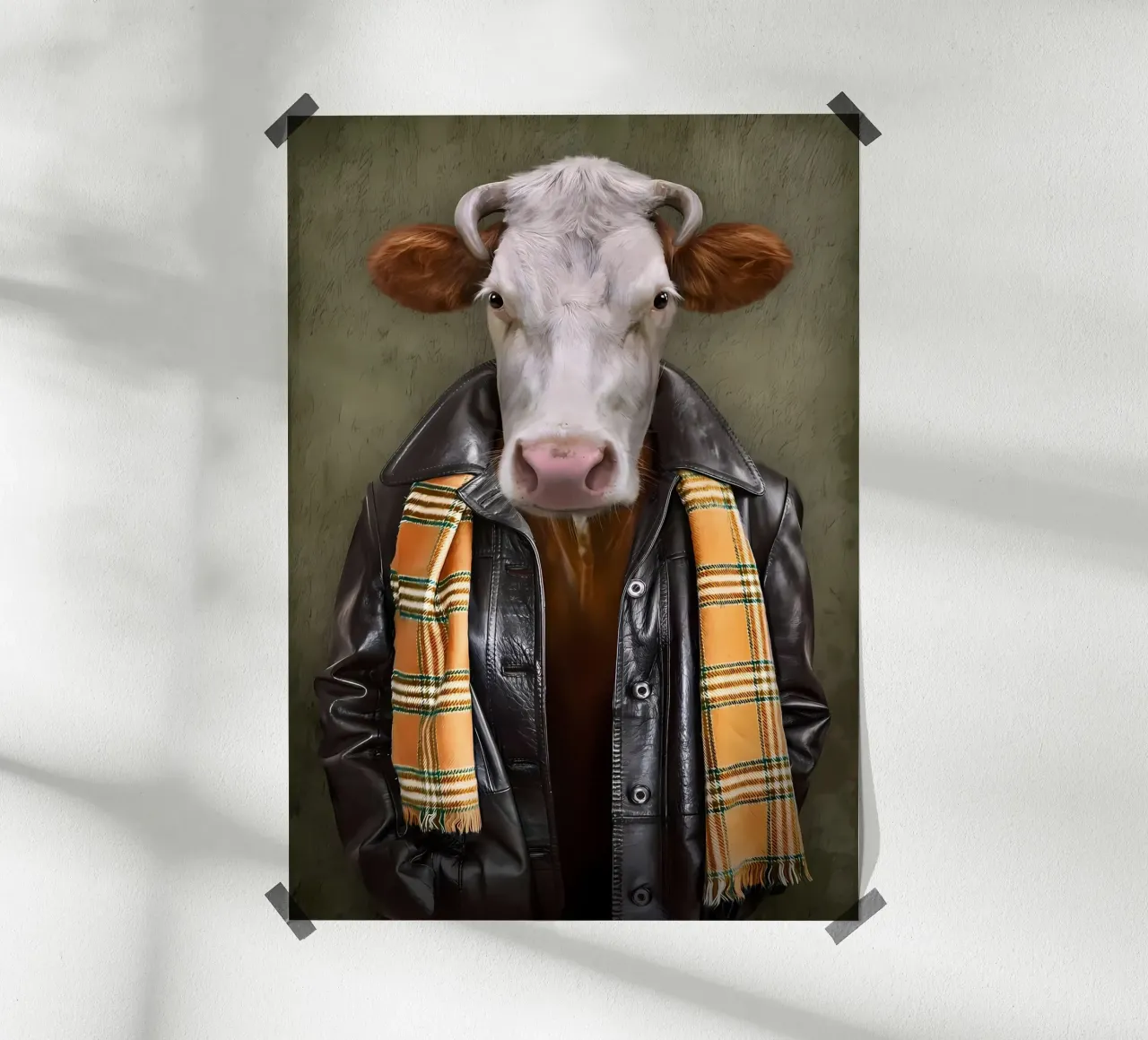 Mucca vestita carta hahnemühle da Delaplane