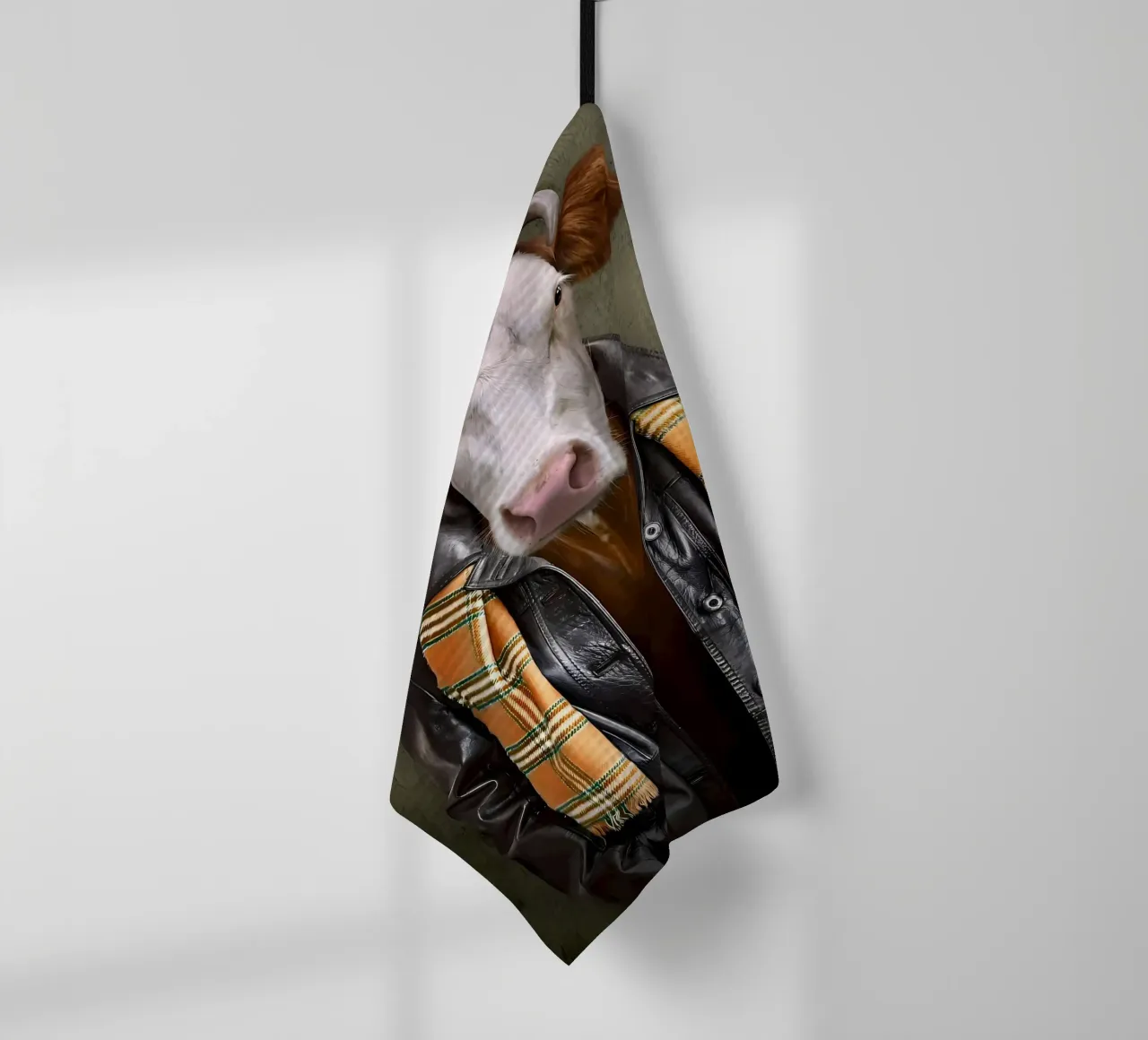 Mucca vestita canovaccio da cucina da Delaplane