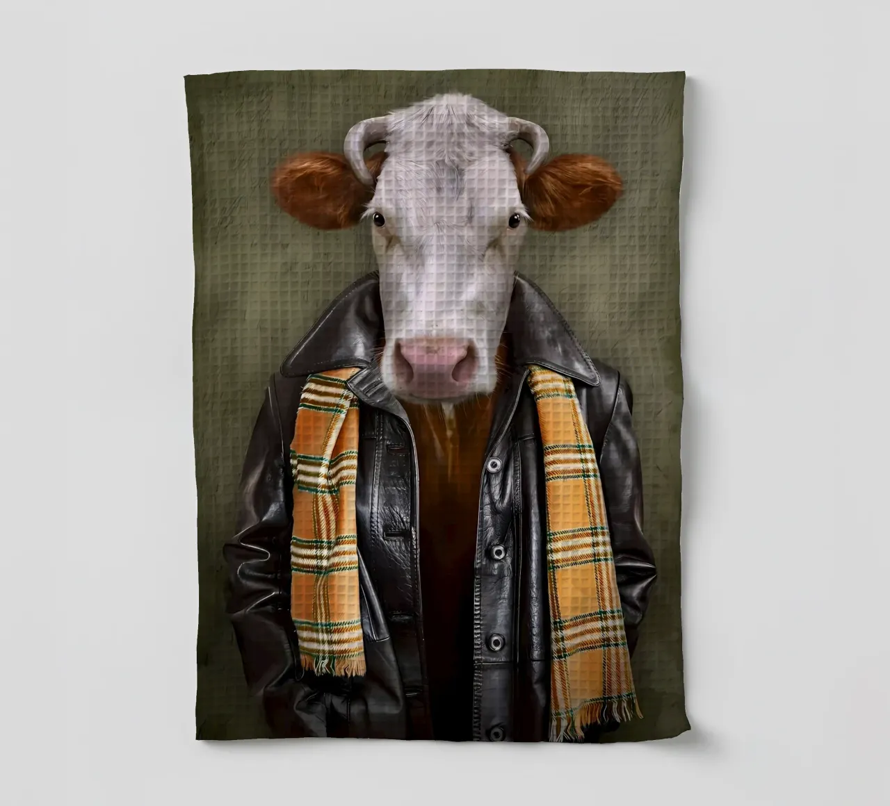 Mucca vestita canovaccio da cucina da Delaplane