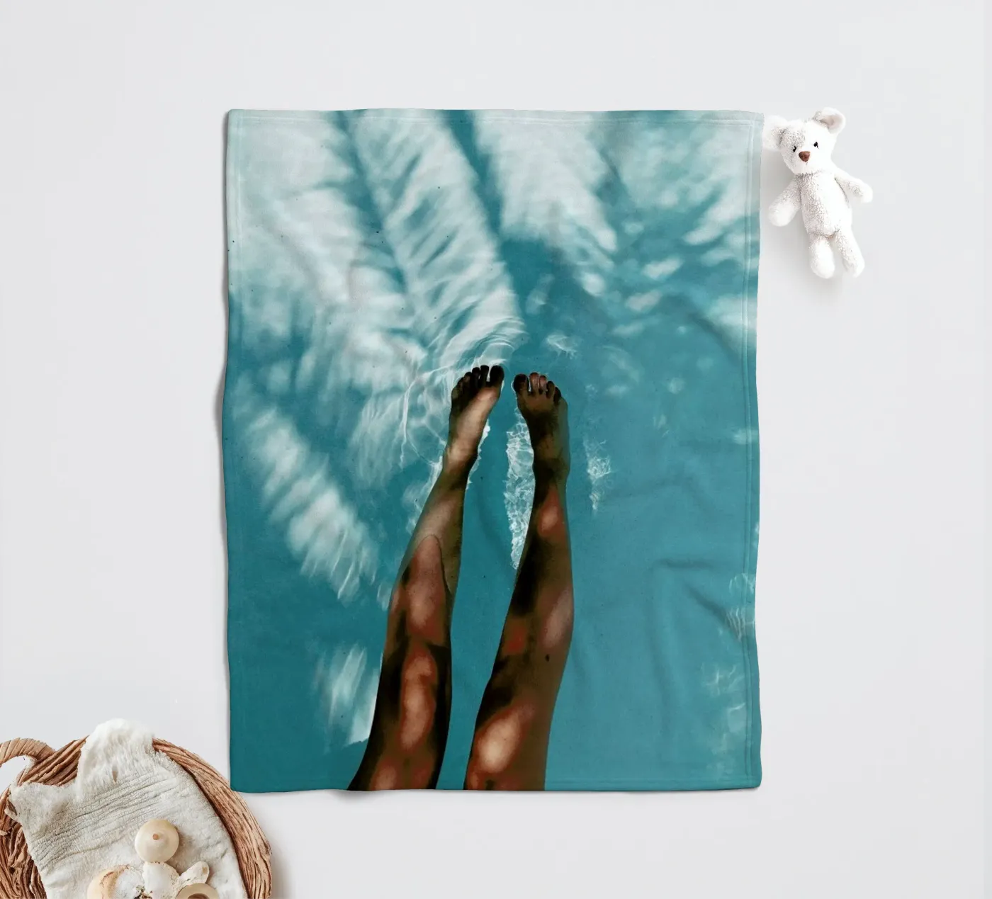 Palm Tree Fleecedecke von NET Talents GmbH