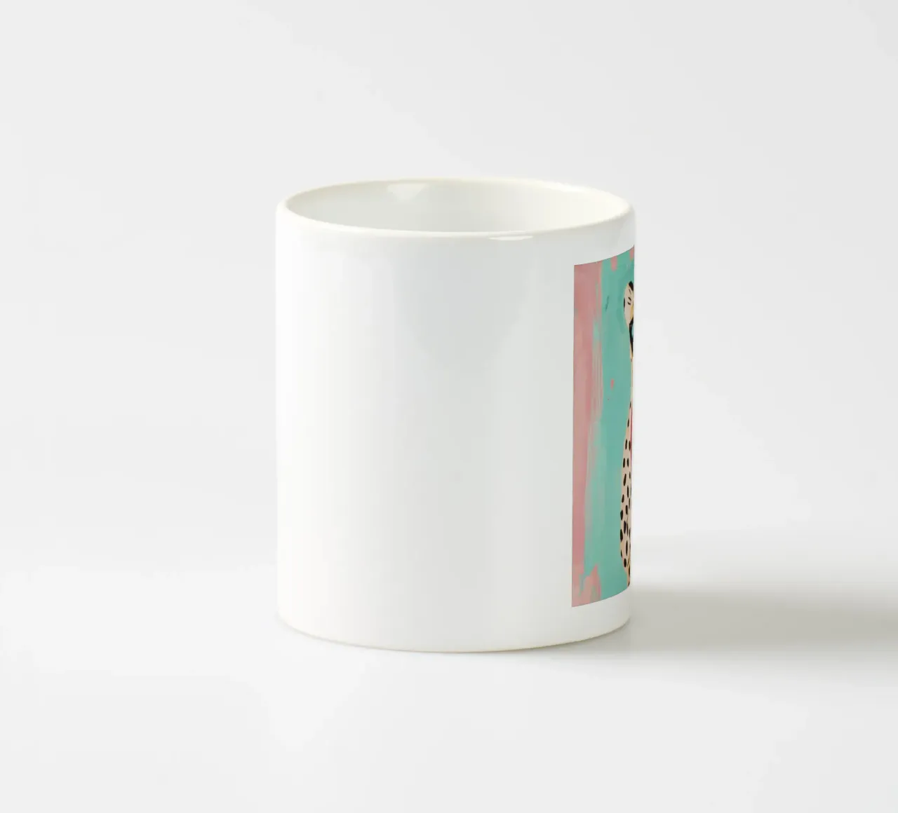 Ghepardo dal cuore amorevole tazza in ceramica da Modern Muse