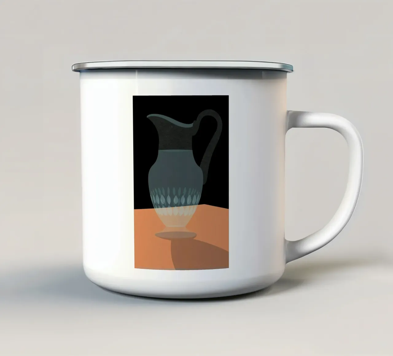 Glaskrug tazza in smalto da Rosi Feist