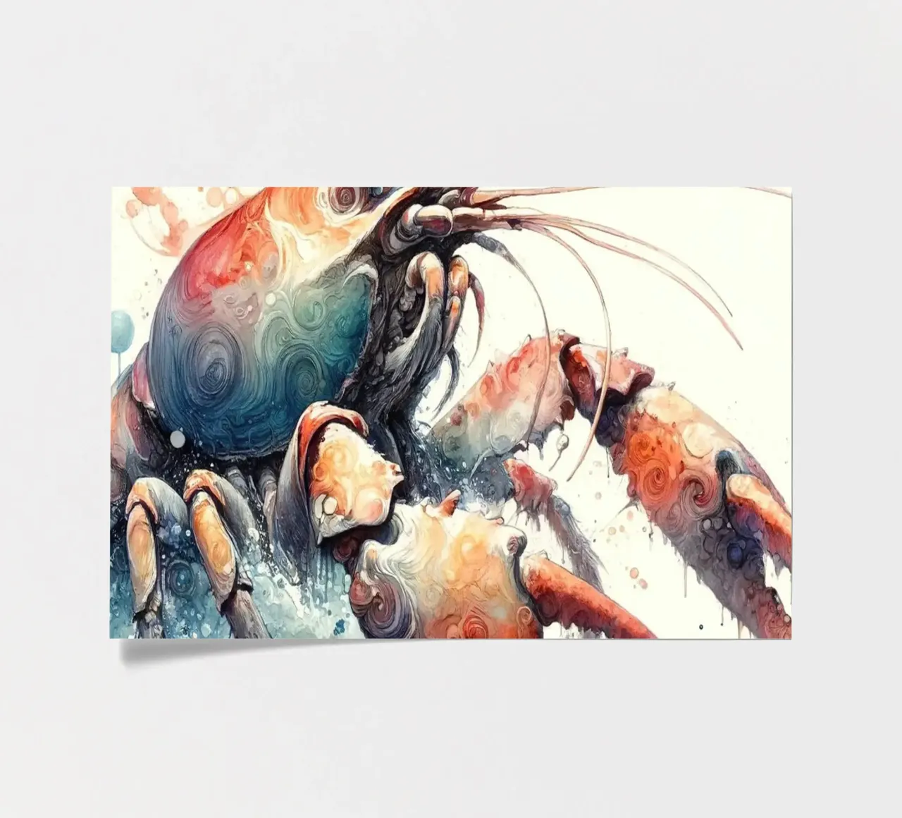 Fleeing the Tide's Embrace sticker sheet by Chromatic Fusion Studio
