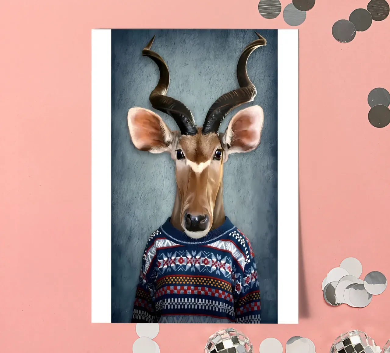 Antelope in clothes sticker sheet by Delaplane