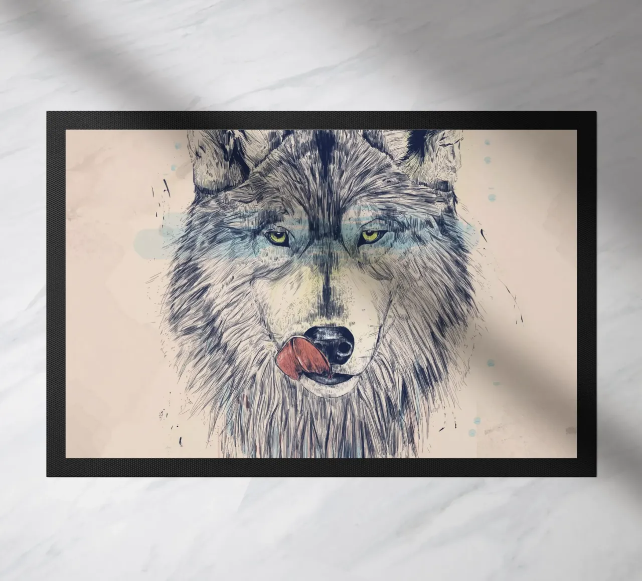 Dinner Time doormat by Balazs Solti