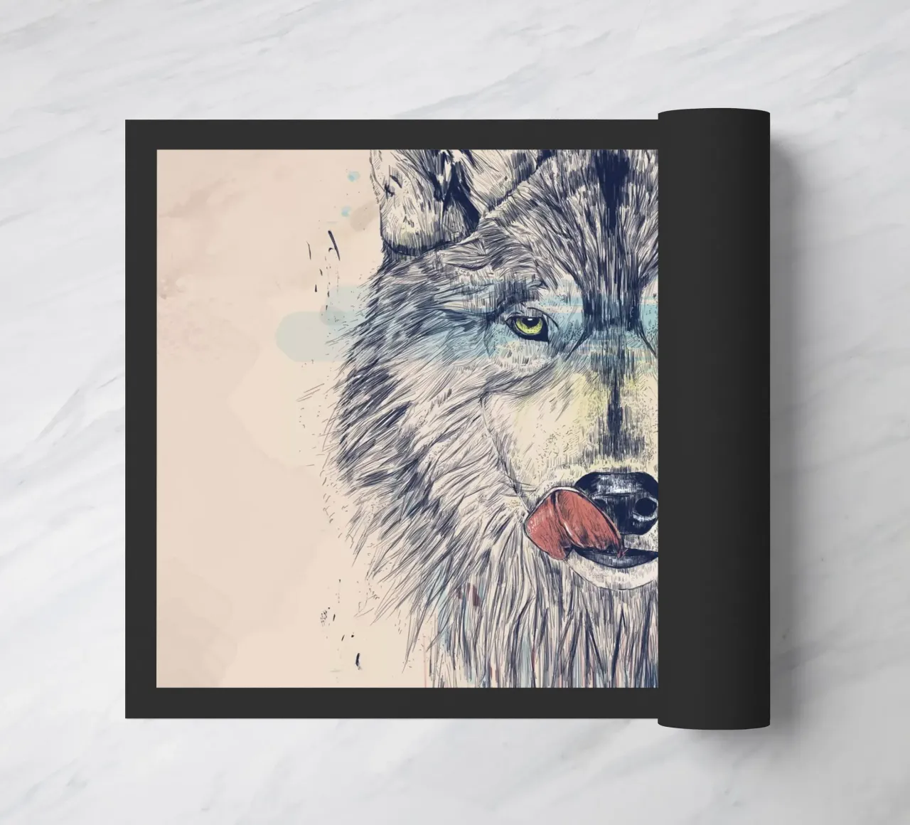 Dinner Time doormat by Balazs Solti