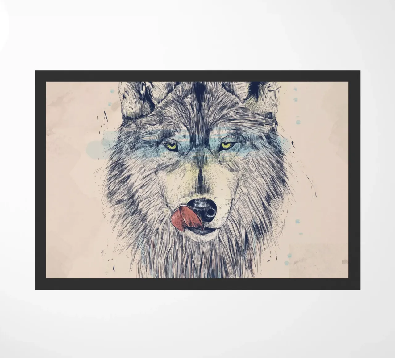 Dinner Time doormat by Balazs Solti