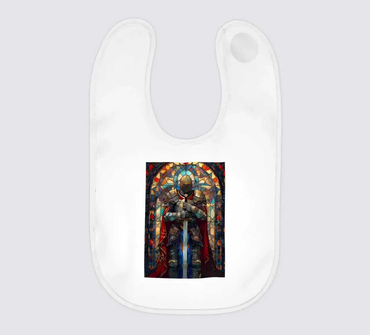 Paladin Warrior Glass baby bib by Ginnery
