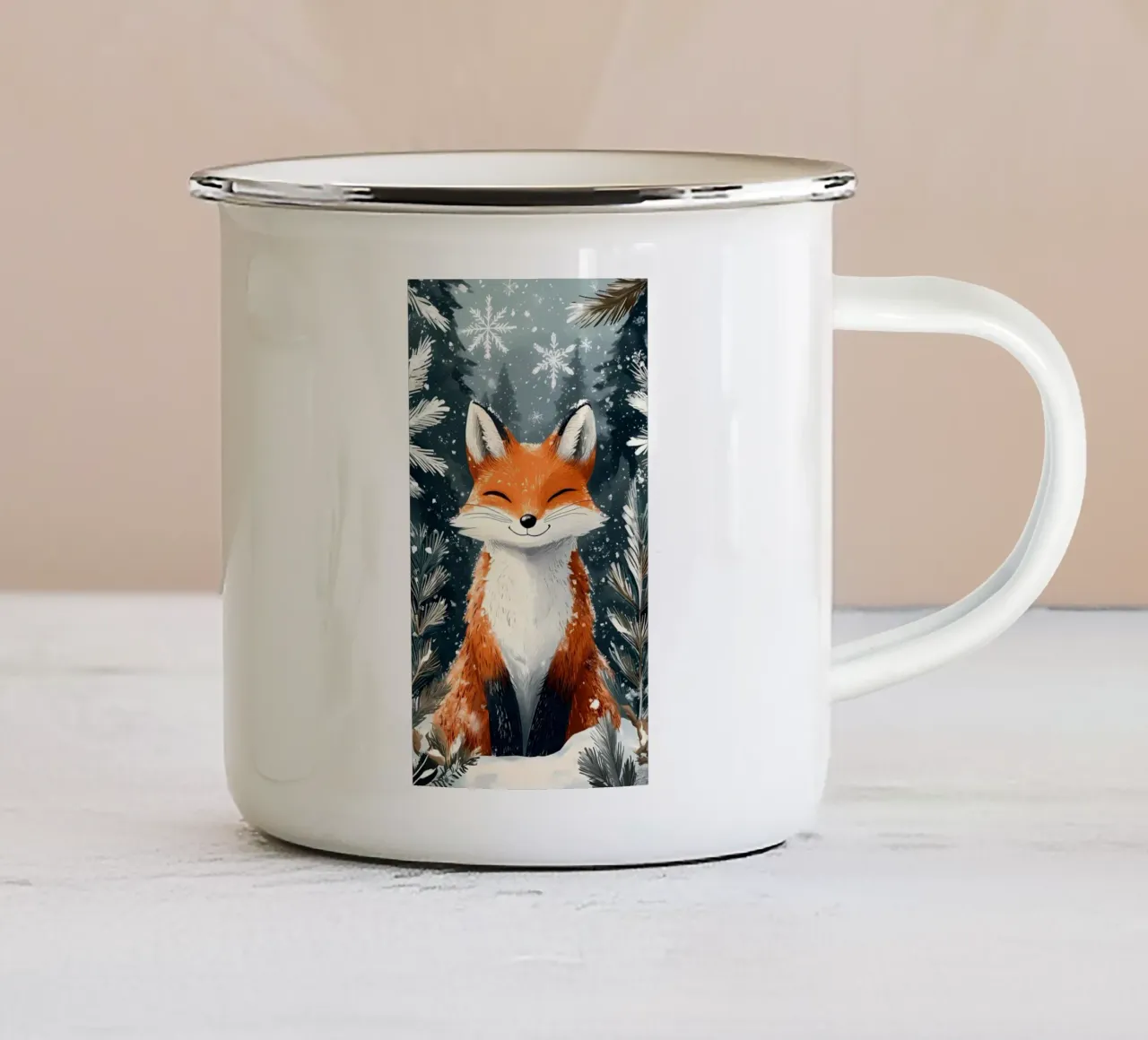 Poster minimalista 189 tazza in smalto da Kadynce
