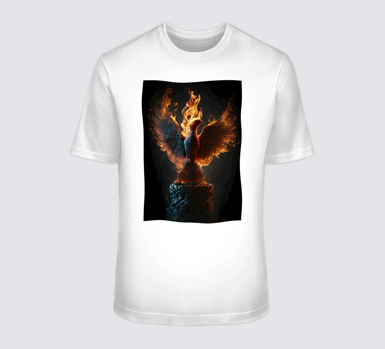 Ritratto di uccello di Phoenix t-shirt da Mikesell