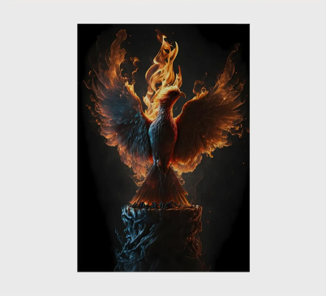 Phoenix Bird Portrait notebook by Mikesell