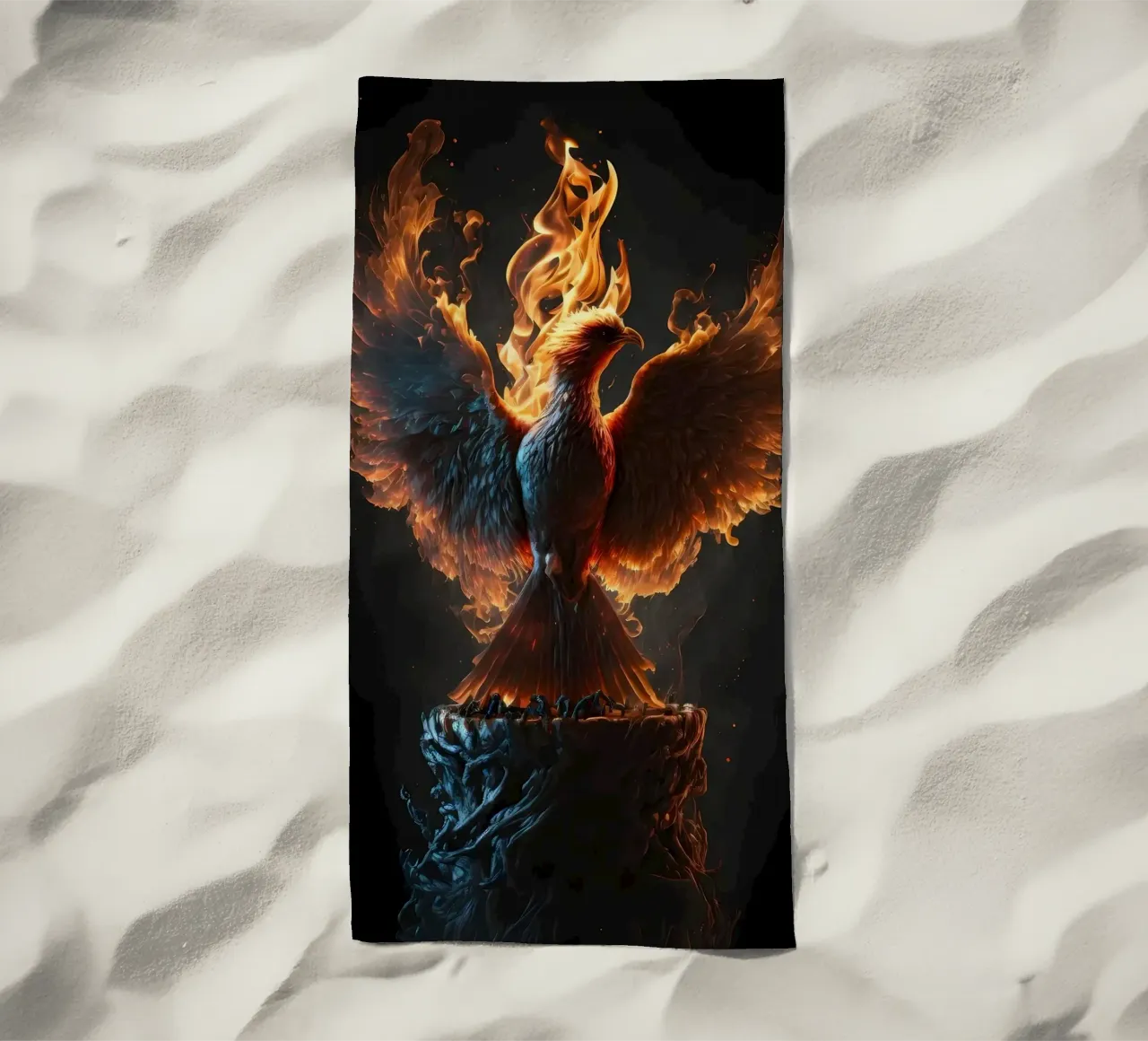 Ritratto di uccello di Phoenix telo mare da Mikesell