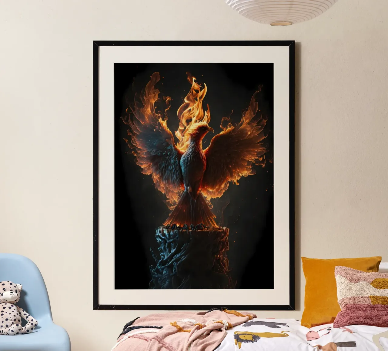 Ritratto di uccello di Phoenix poster da Mikesell