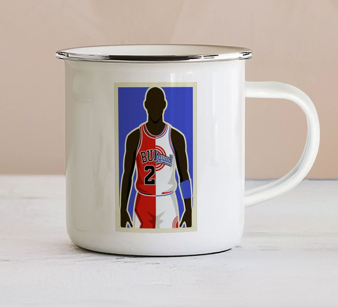 MJ Space Jam tazza in smalto da Danny Haas
