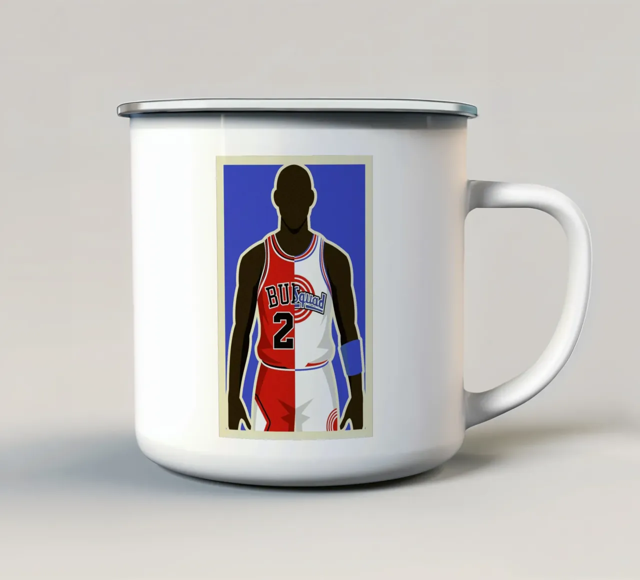 MJ Space Jam taza de esmalte de Danny Haas