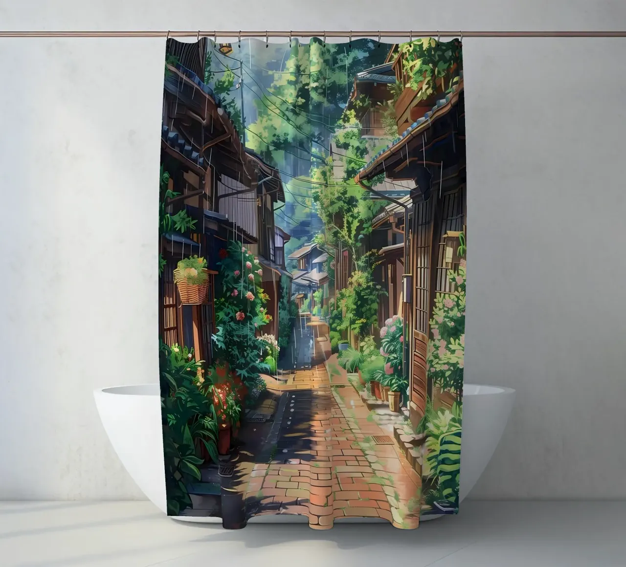 Via della pioggia tenda da doccia da Ginnery