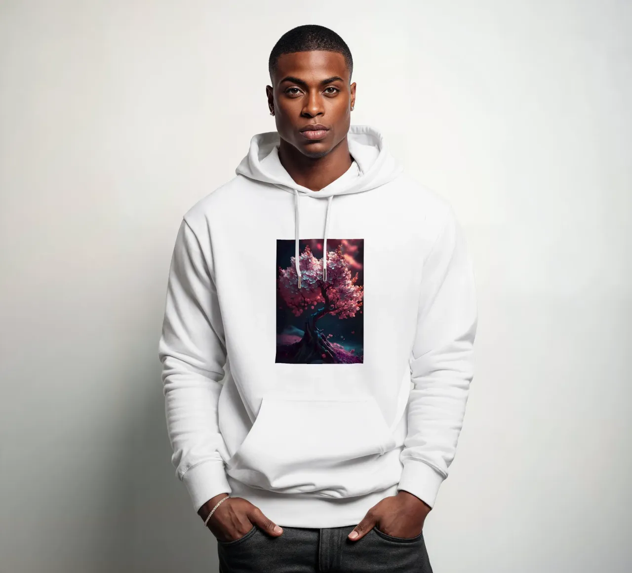 Albero dei ciliegi in fiore felpa con cappuccio da Mikesell