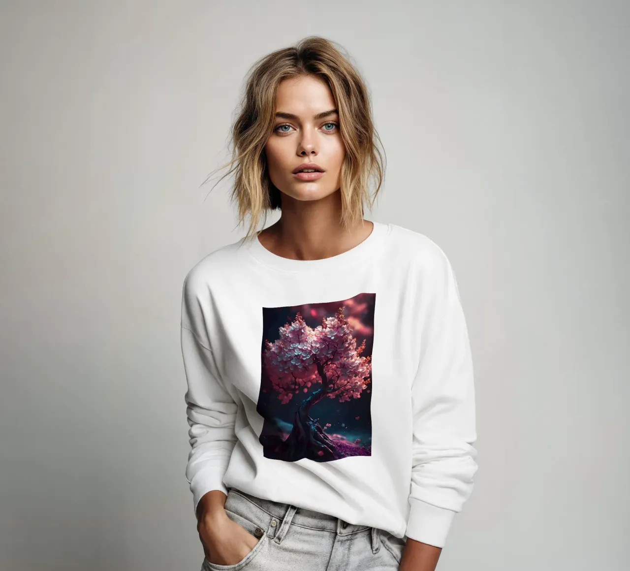 Albero dei ciliegi in fiore felpa da Mikesell