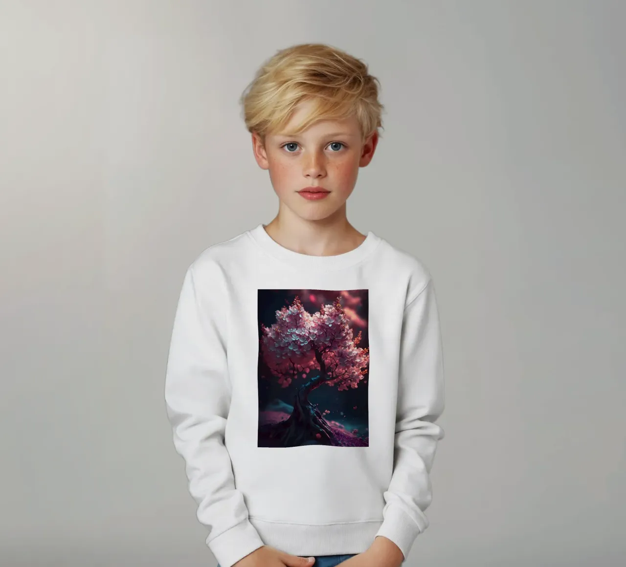 Albero dei ciliegi in fiore felpa bambino da Mikesell