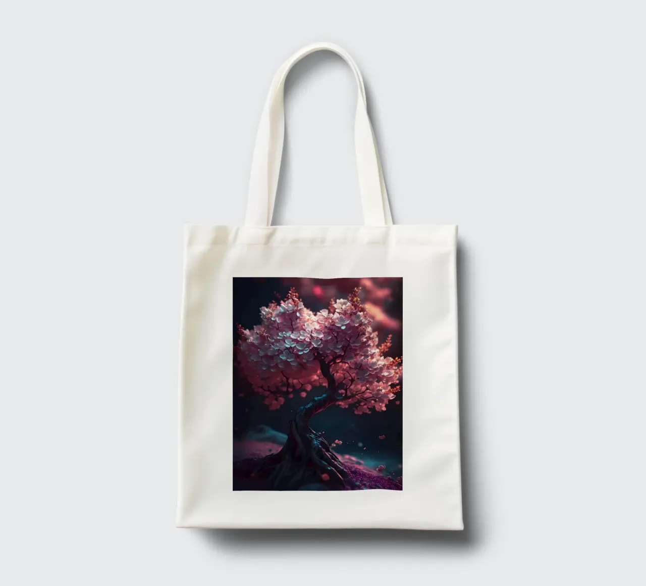 Albero dei ciliegi in fiore borsa in juta da Mikesell