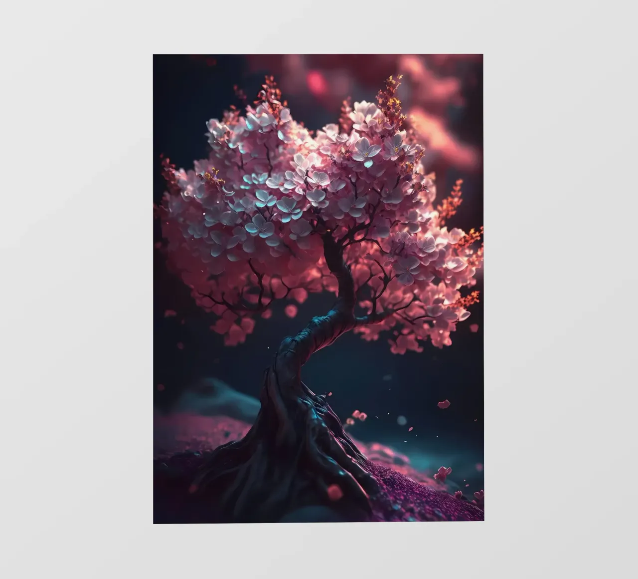 Albero dei ciliegi in fiore pellicola backlit da Mikesell