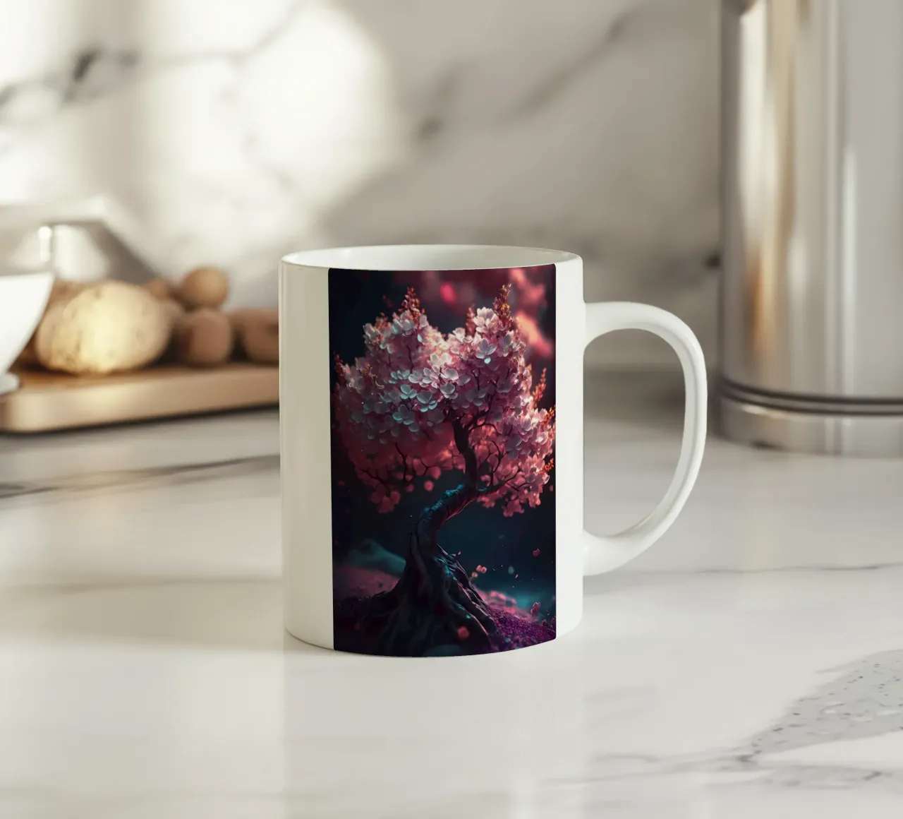 Albero dei ciliegi in fiore tazza in ceramica da Mikesell