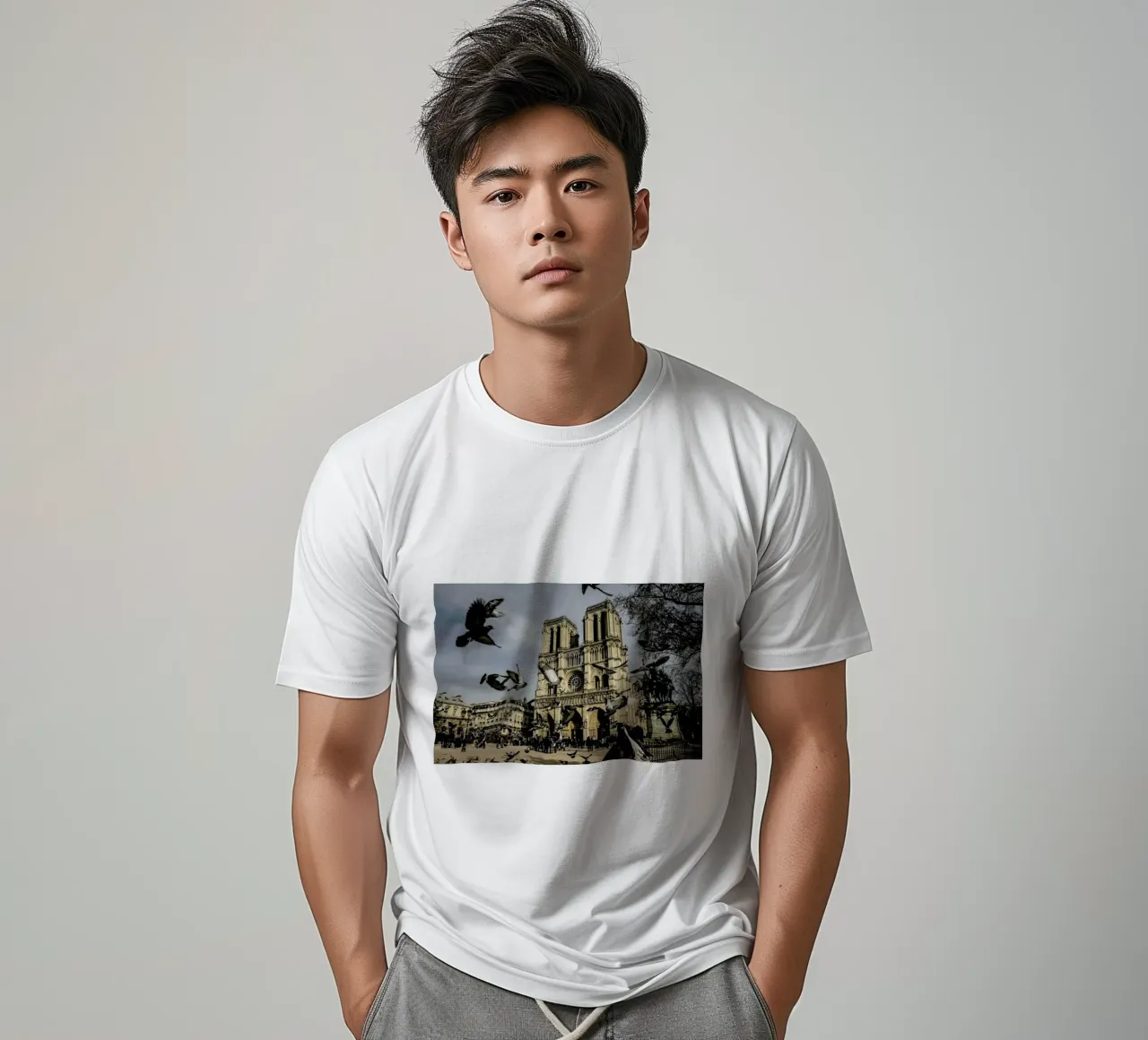 The Birds of Notre Dame by Michael Kraus t-shirt da EyeEm Mobile GmbH
