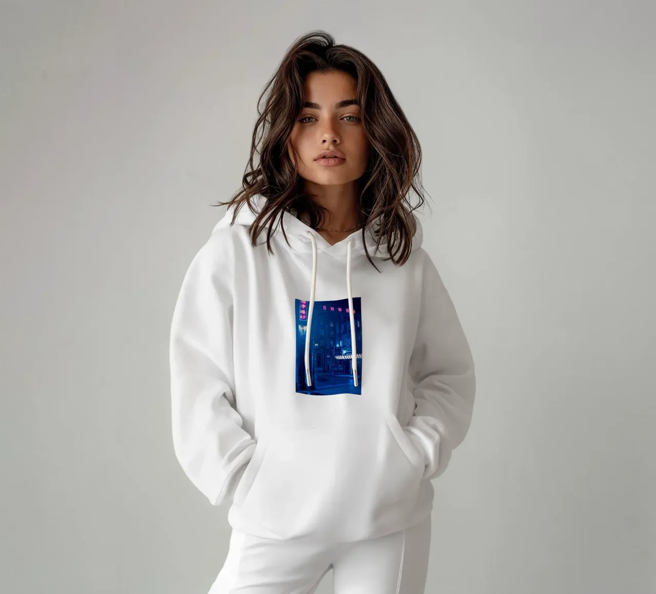 Tono Cyberpunk felpa con cappuccio da Delaplane