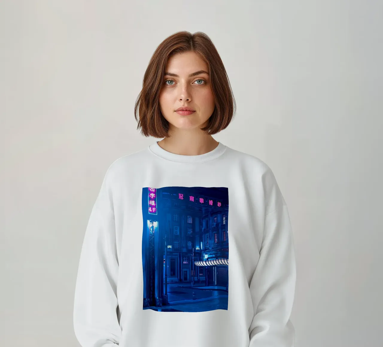 Cyberpunk toon sweatshirt van Delaplane