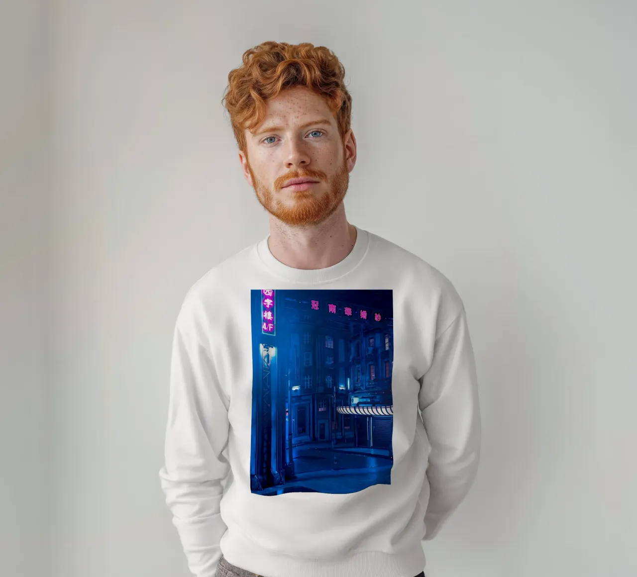 Cyberpunk toon sweatshirt van Delaplane
