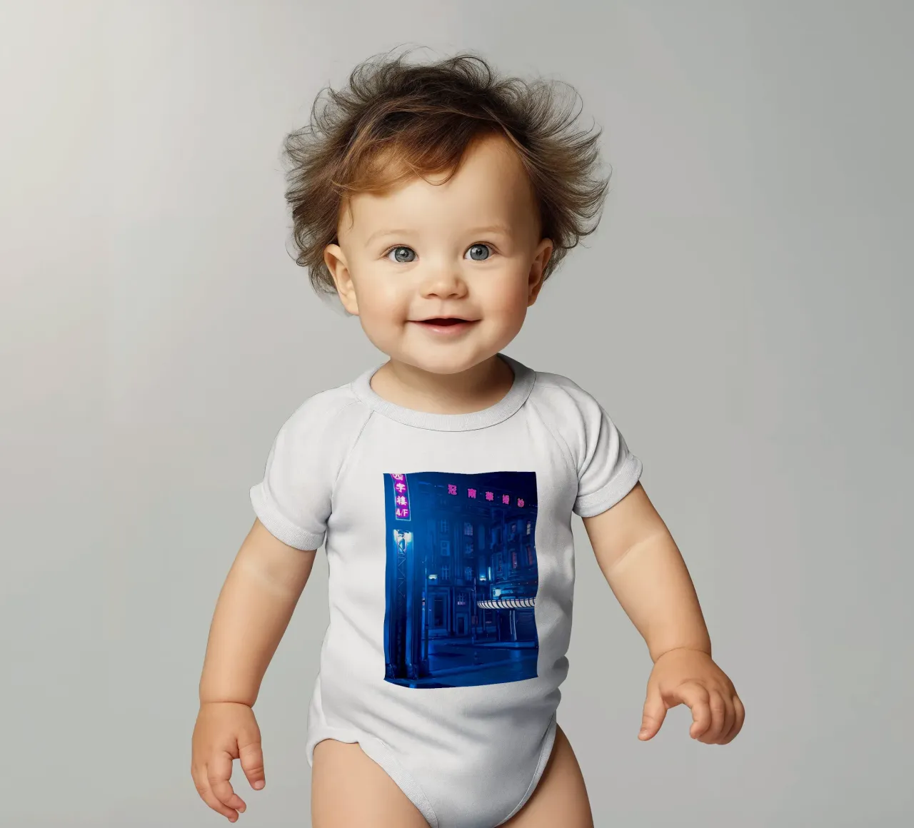 Tono Cyberpunk body neonato maniche corte da Delaplane
