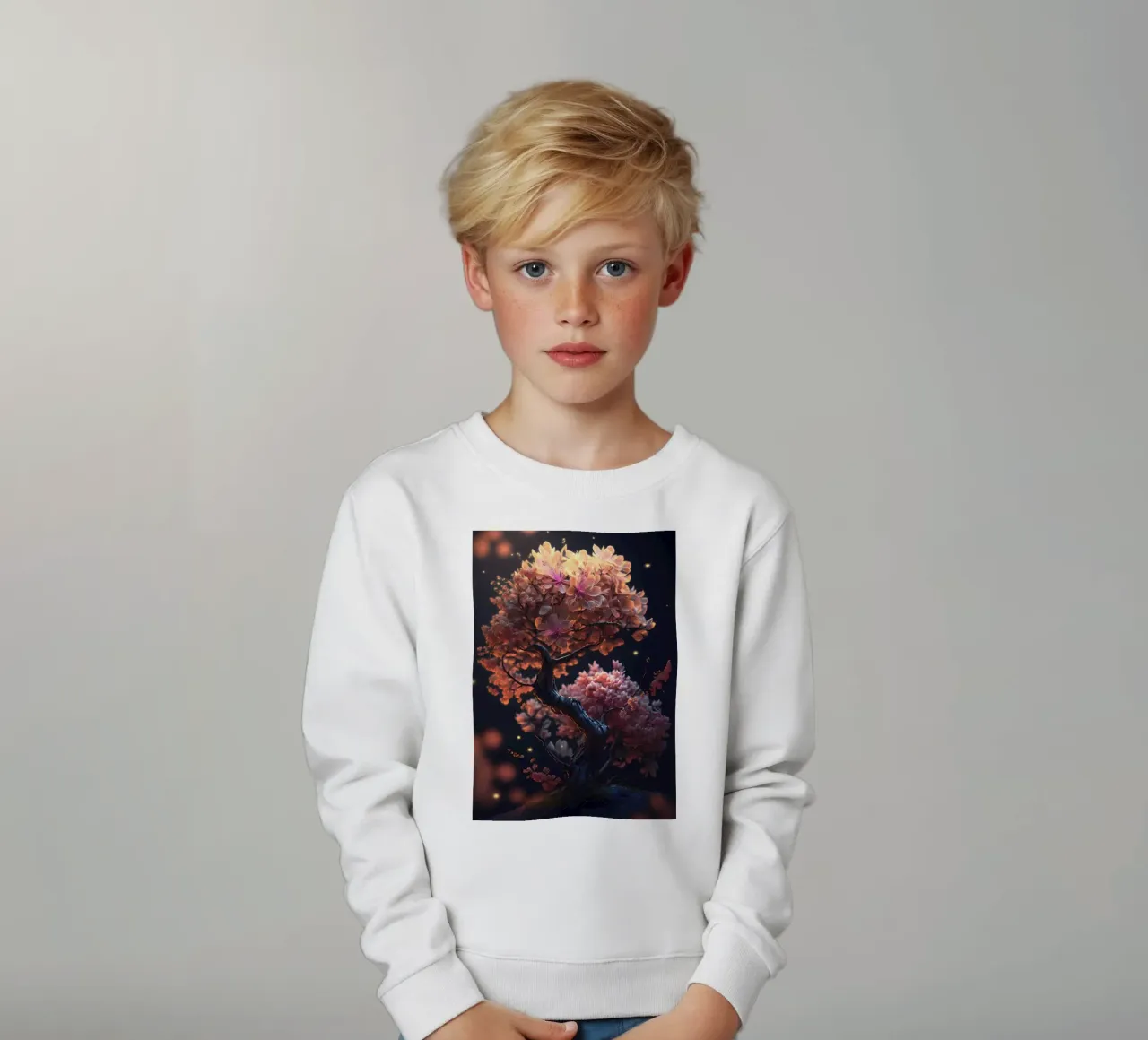 Albero dei ciliegi in fiore felpa bambino da Mikesell