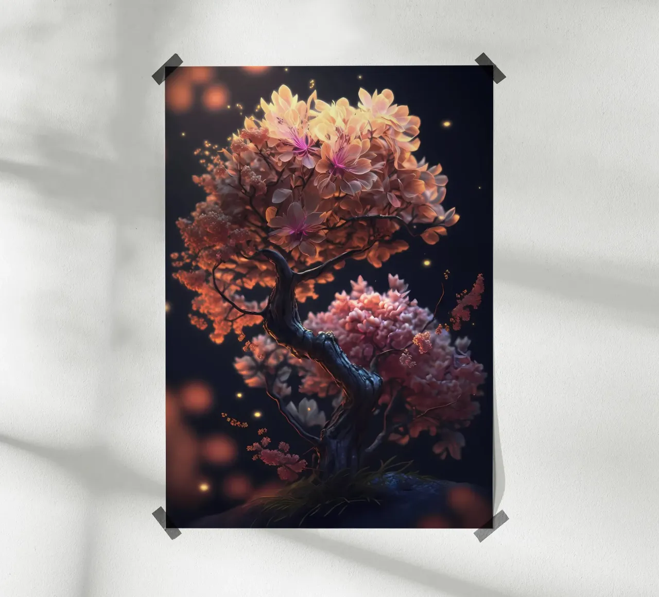 Albero dei ciliegi in fiore carta hahnemühle da Mikesell