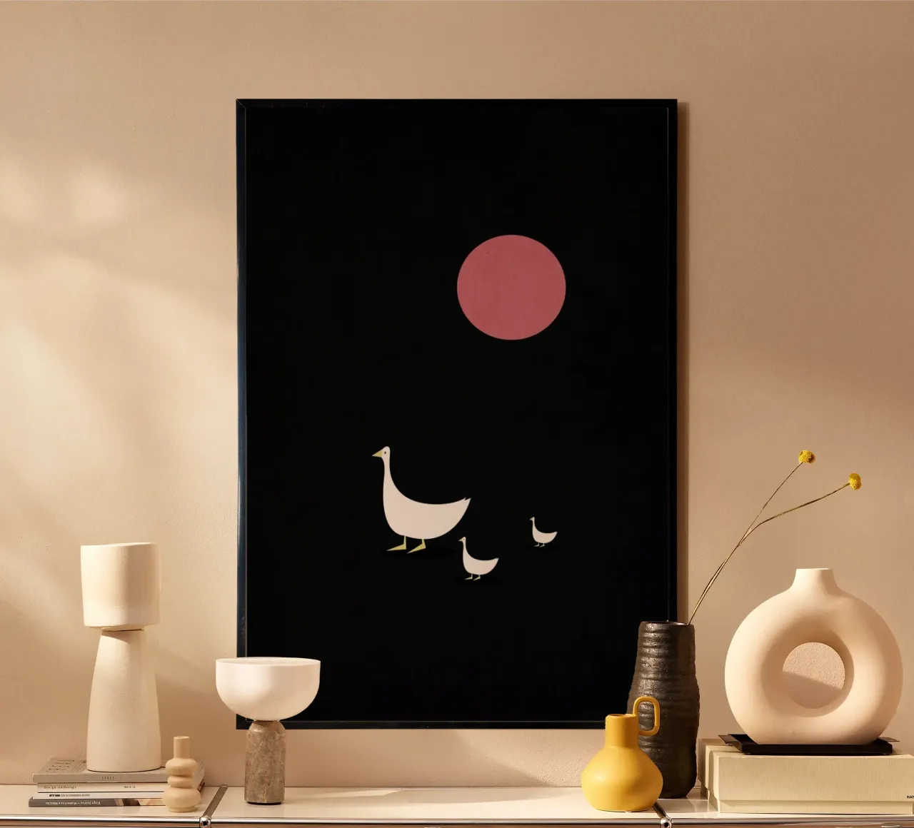 Walking on Sunshine poster con telaio in plastica da Kubistika