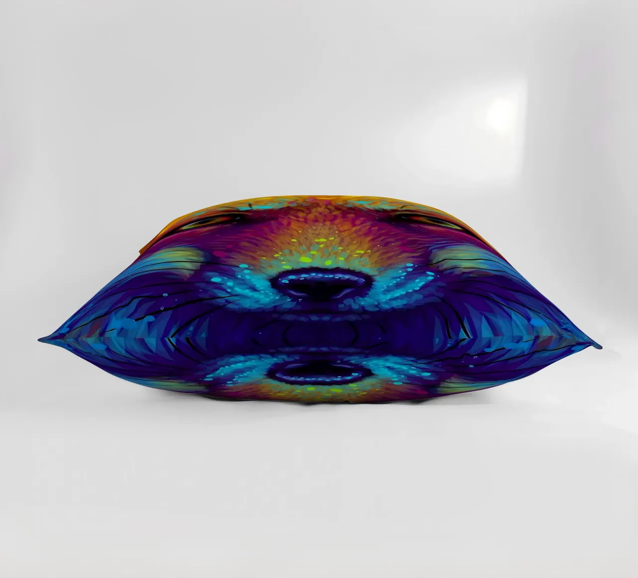 Colorful Fox decorative cushion by Delaplane
