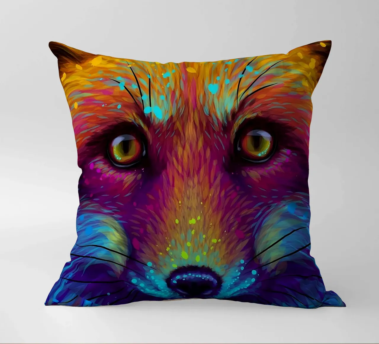 Volpe colorata cuscino da Delaplane