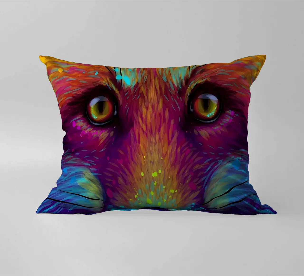 Volpe colorata cuscino da Delaplane